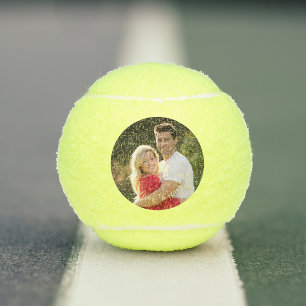 Balles De Tennis Photo de famille personnalisée Mariage Couple