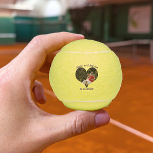 Balles De Tennis Photo du coeur du mariage