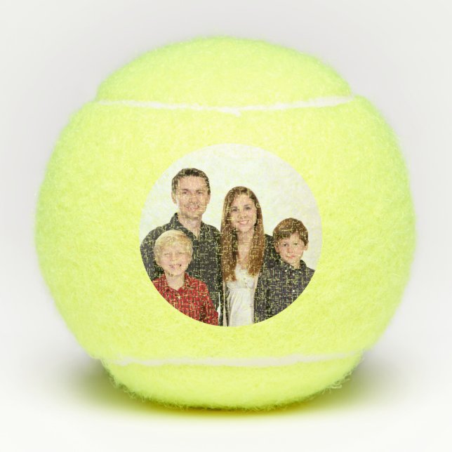 Balles De Tennis Photo personnalisée (Devant)