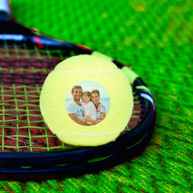 Balles De Tennis Photo personnalisée du joueur de tennis (Créateur téléchargé)