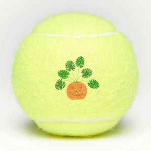 Balles De Tennis Plante Halloween Monstera en Citrouille