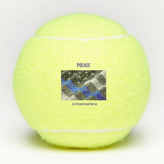 Balles De Tennis Police (Devant)