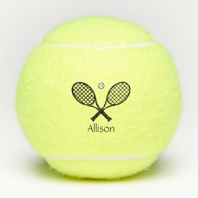 Balles De Tennis Racquet de tennis et bal (Devant)