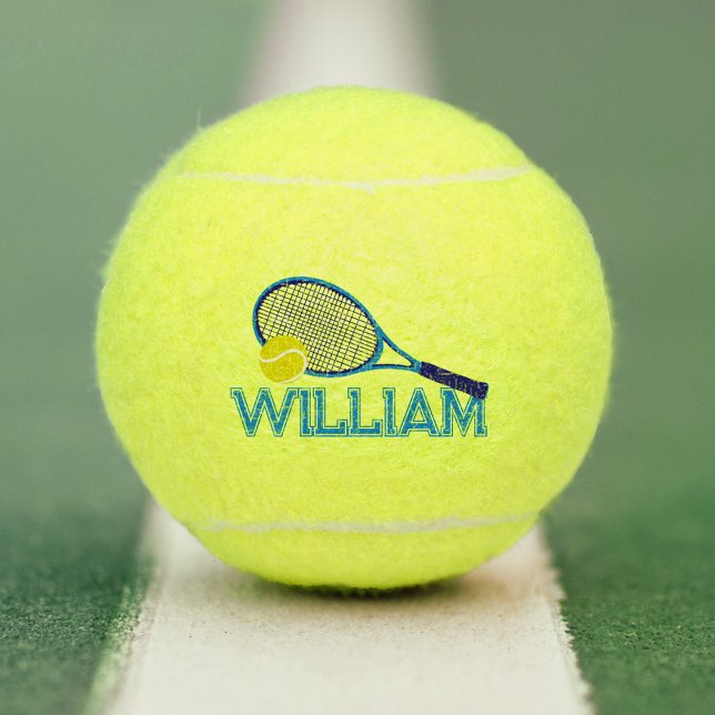 Balles De Tennis Racquet de tennis et bleu boule cygne graphique pe (Créateur téléchargé)