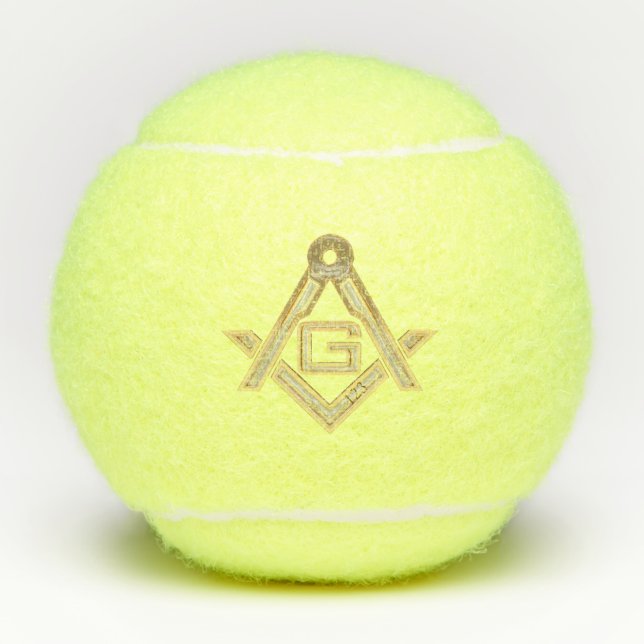 Balles De Tennis Ruée d'or masonique (Devant)