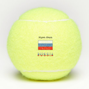 Balles De Tennis Russie Drapeau Russe Noir Personnalisation