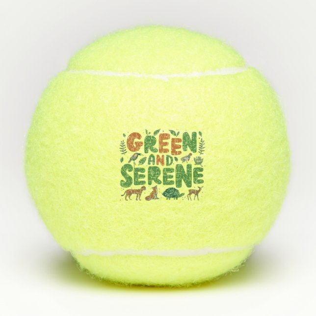 Balles De Tennis Serène verte (Devant)