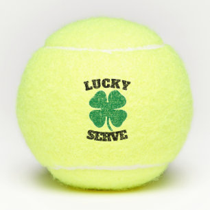 Balles De Tennis Service chanceux avec le shamrock