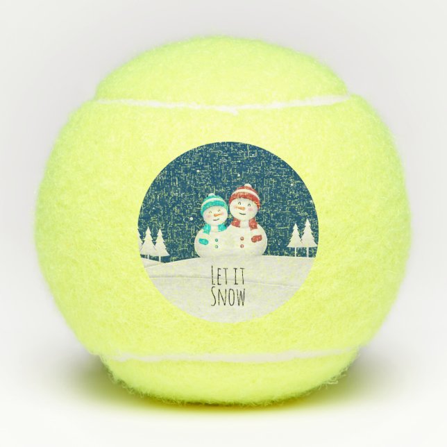 Balles De Tennis Snowman (Devant)