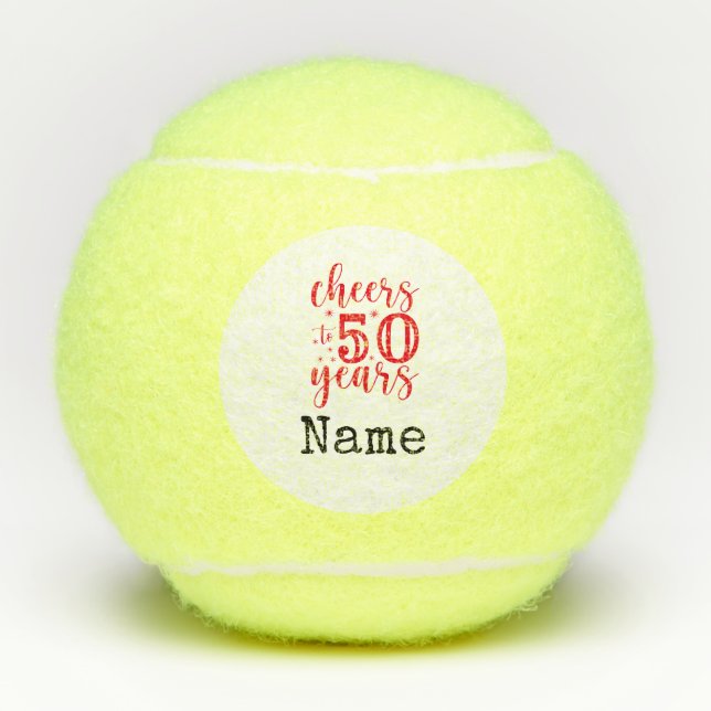 Balles De Tennis Tennis 50e anniversaire Tennis Balls (Devant)