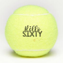 Balles De Tennis Tennis 60e Anniversaire Bonjour Soixante avec ball