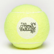 Tennis Joyeux 80e anniversaire Tennis Balls