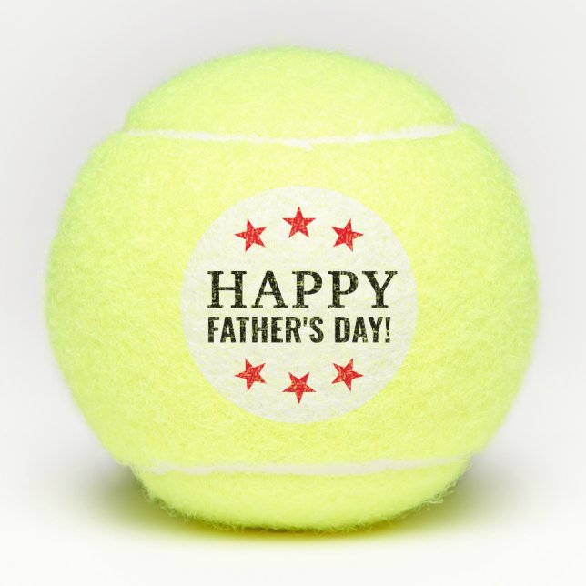 Balles De Tennis Tennis Papa Bonne Fête des pères (Devant)