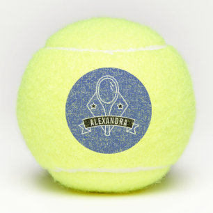 Balles De Tennis Tennis Personnalisé Raquette Thématique Nom Person
