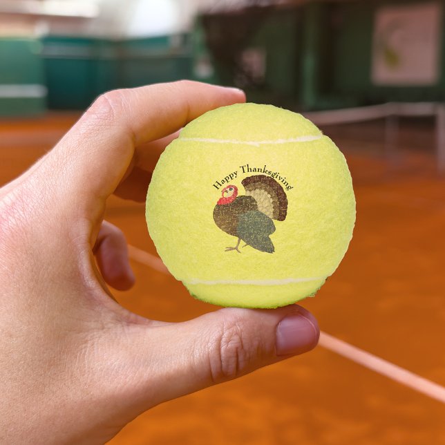 Balles De Tennis Thanksgiving Turquie (For your pre-feast game.
)