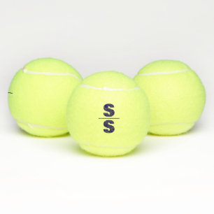Balles De Tennis Thème de tennis Big Bold Monogramme