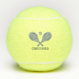 Balles De Tennis Thème de tennis Nom Monogramme Tennis Balls