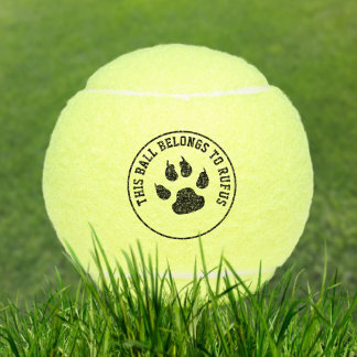 Balles De Tennis This Ball Belongs To Personalized Dog