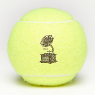 Balles De Tennis Tourne-disque dessin animé