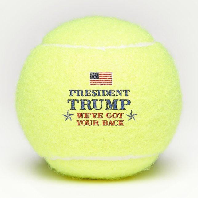 Balles De Tennis Trump a le dos (Devant)