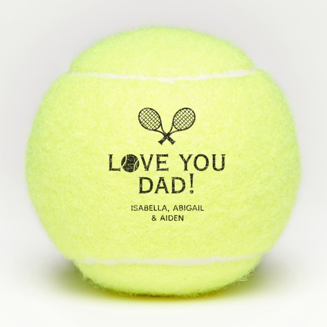 Balles De Tennis Tu aimes papa (Devant)