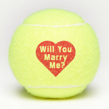 Veux-Tu M'Épouser ? Proposition Tennis Balls 3x