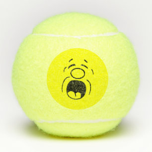 Balles De Tennis Visage drôle