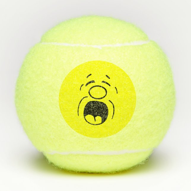 Balles De Tennis Visage drôle (Devant)