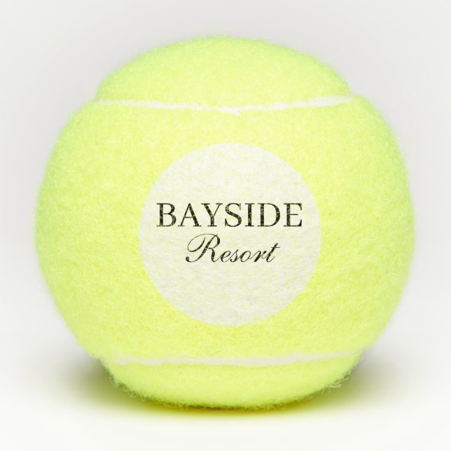 Balles De Tennis Votre nom commercial (Devant)