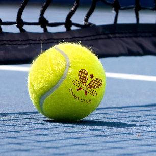Balles De Tennis Votre nom de club Tennis Team Trainer Personnalisé