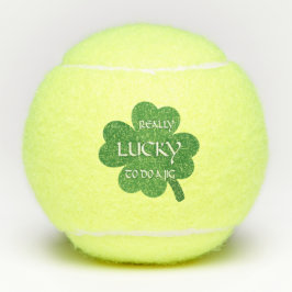 Balles De Tennis Vraiment chanceux de faire un Jig