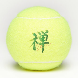 Balles De Tennis ZEN Minimalist Japanese Brush Calligraphy