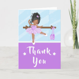 Ballet afro-américain violet Merci d'anniversaire
