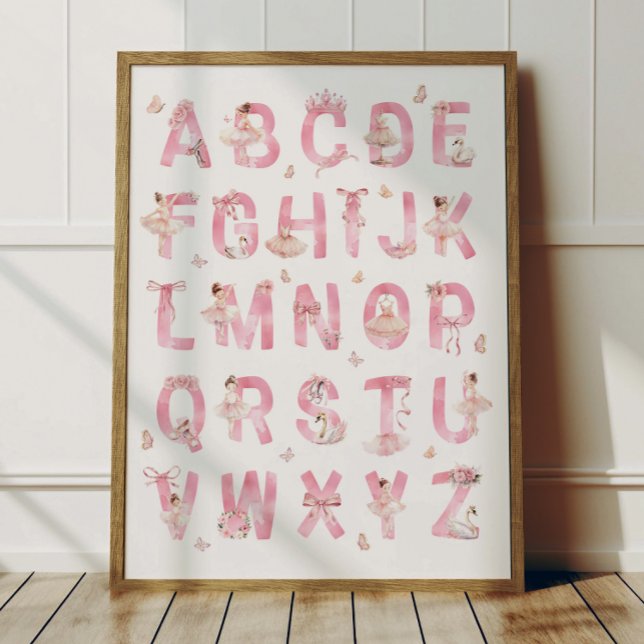 Ballet Alphabet ABC Poster Kids Room Decor (Von Creator hochgeladen)