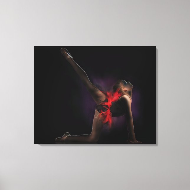 Ballet Art Abstrakt Leinwanddruck (Vorderseite)