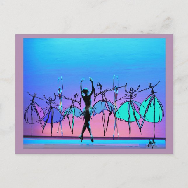 Ballet Beauty Postkarte (Vorderseite)