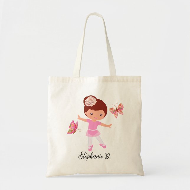 Ballet Butterfly Freunde Tutu Ballerina Girl Tragetasche (Vorne)