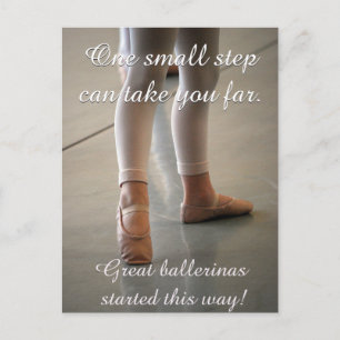 BALLET CARTE POSTALE CUTE BALLERINA DANCER MOTIVAT