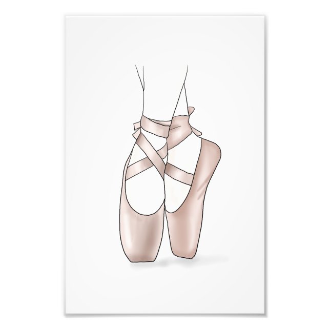 Ballet Chaussons Poster Ballet Chaussures filles (Devant)