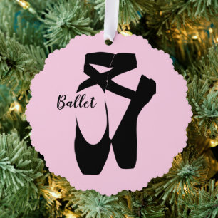 Ballet Chaussures Design Papier Ornament Carte
