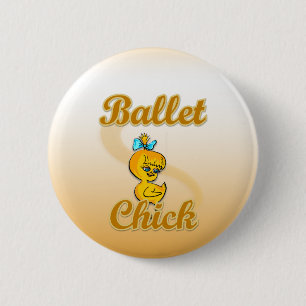 Ballet Chick Button