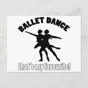 Ballet Dance Designs Postkarte