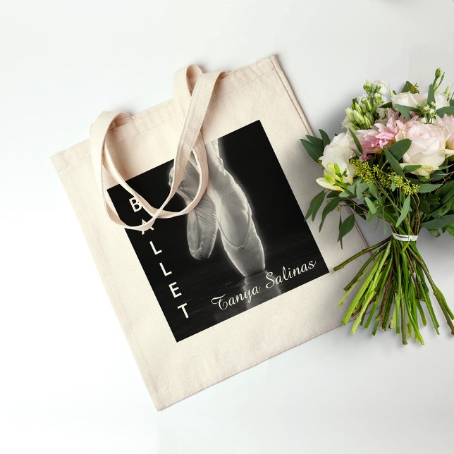 Ballet Dance Toe Shoe Bag mit Personalisiertem Nam Tragetasche (Von Creator hochgeladen)