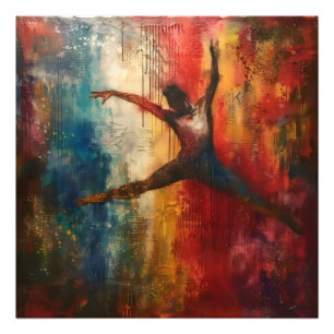 Ballet Dancer Abstrakt Art Fotodruck