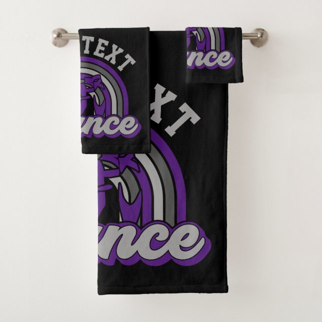 Ballet Dancer ADD TEXT Classic Dance Performer Badhandtuch Set (Insitu)