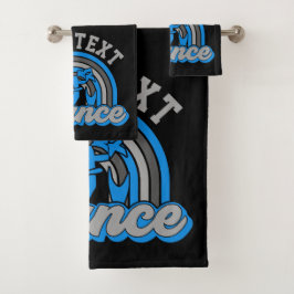 Ballet Dancer ADD TEXT Classic Dance Performer Badhandtuch Set