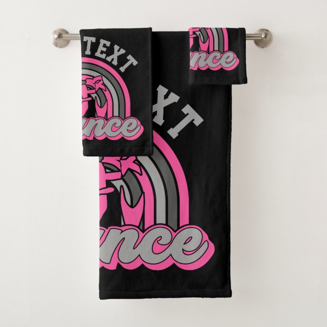 Ballet Dancer ADD TEXT Classic Dance Performer Badhandtuch Set (Insitu)