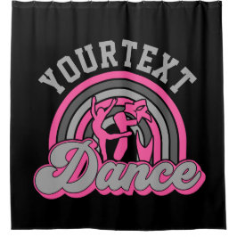 Ballet Dancer ADD TEXT Classic Dance Performer Duschvorhang