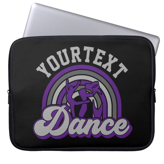 Ballet Dancer ADD TEXT Classic Dance Performer Laptopschutzhülle (Vorderseite)