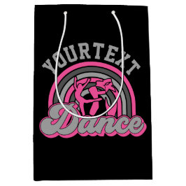 Ballet Dancer ADD TEXT Classic Dance Performer Mittlere Geschenktüte